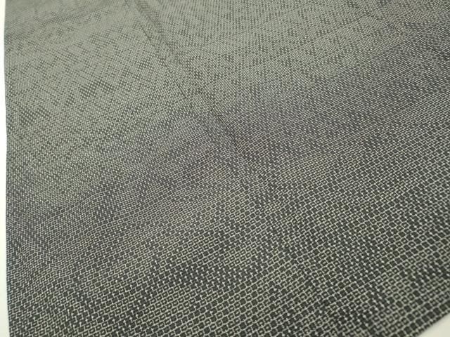 平和屋着物▽本塩沢 単衣 110亀甲 横段幾何学文 黒地 正絹 逸品 DABD5932fe 平和屋着物▽本塩沢 単衣 110亀甲 横段幾何学文 黒地 正絹 逸品 DABD5932fe