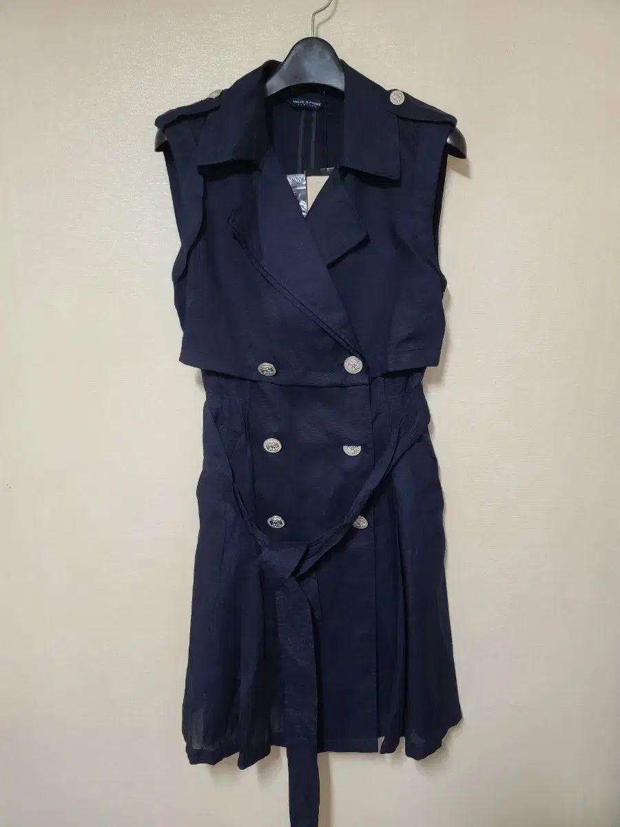 新品 MOJO.S.PHINE モジョエスピン ダブルボタン ノースリーブ ONE PIECE