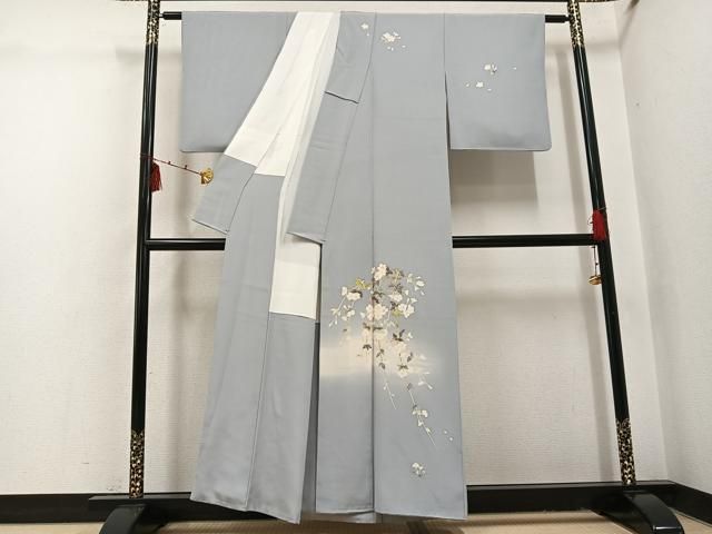 平和屋着物●京加賀友禅 百貫石峰 訪問着 友禅 作家物 枝垂れ桜 正絹 逸品 AABI2964ph 平和屋着物●京加賀友禅 百貫石峰 訪問着 友禅 作家物 枝垂れ桜 正絹 逸品 AABI2964ph