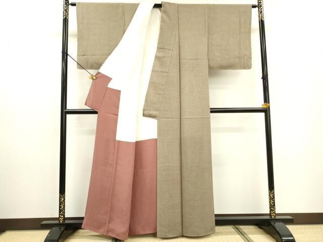 平和屋着物●江戸小紋　作家物　松　正絹　逸品　DABD5955fe