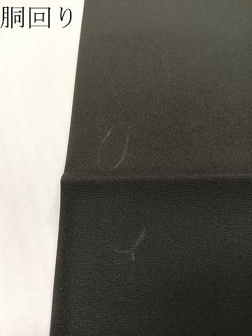 平和屋着物●塩瀬 九寸名古屋帯 手描き 草花文 黒地 正絹 逸品 CABG1626vp 平和屋着物●塩瀬 九寸名古屋帯 手描き 草花文 黒地 正絹 逸品 CABG1626vp