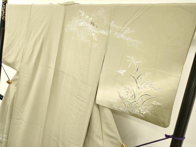 平和屋着物●訪問着 友禅 群れ鶴花文 暈し染 正絹 逸品 DABD5956fe 平和屋着物●訪問着 友禅 群れ鶴花文 暈し染 正絹 逸品 DABD5956fe