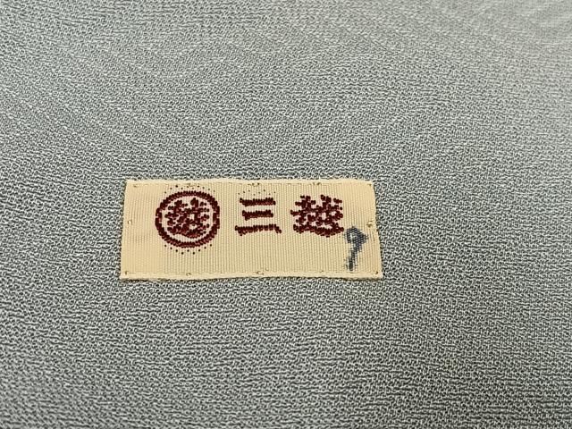 平和屋着物●上質な色無地　辻が花地紋　蕎麦切色　三越扱い　正絹　逸品　AABI2967ph