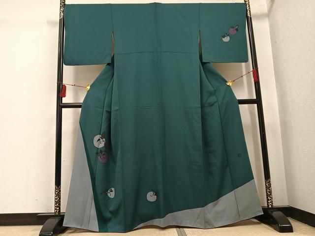 平和屋着物●訪問着　作家物　葡萄　正絹　逸品　AABI2970ph