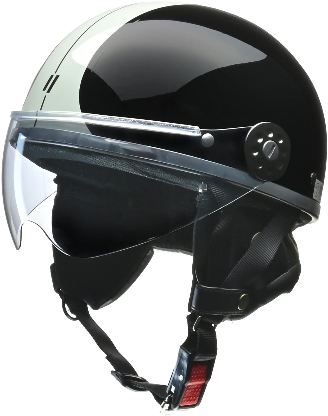 リード工業(LEAD) バイク用ハーフヘルメット O-ONE(オワン) ブラック/シルバー - フリー(57-60cm未満)wb 2cfe0192 リード工業(LEAD) バイク用ハーフヘルメット O-ONE(オワン) ブラック/シルバー - フリー(57-60cm未満)wb 2cfe0192