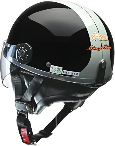 リード工業(LEAD) バイク用ハーフヘルメット O-ONE(オワン) ブラック/シルバー - フリー(57-60cm未満)wb 2cfe0192 リード工業(LEAD) バイク用ハーフヘルメット O-ONE(オワン) ブラック/シルバー - フリー(57-60cm未満)wb 2cfe0192