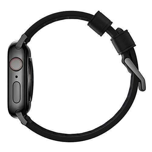 ハードレザープロアクティブバンド Apple Watch用 ブラック/ブラック 45mmwb 0168f34e