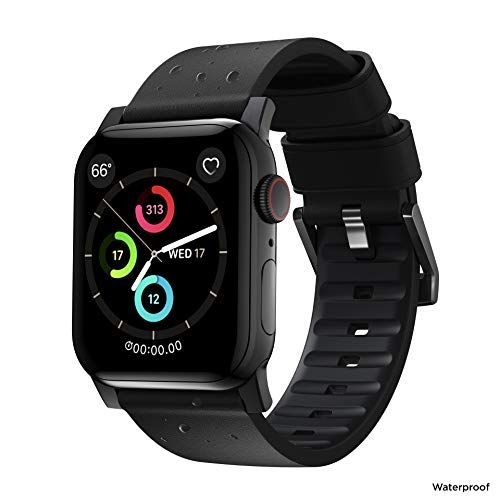 ハードレザープロアクティブバンド Apple Watch用 ブラック/ブラック 45mmwb 0168f34e