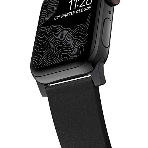 ハードレザープロアクティブバンド Apple Watch用 ブラック/ブラック 45mmwb 0168f34e