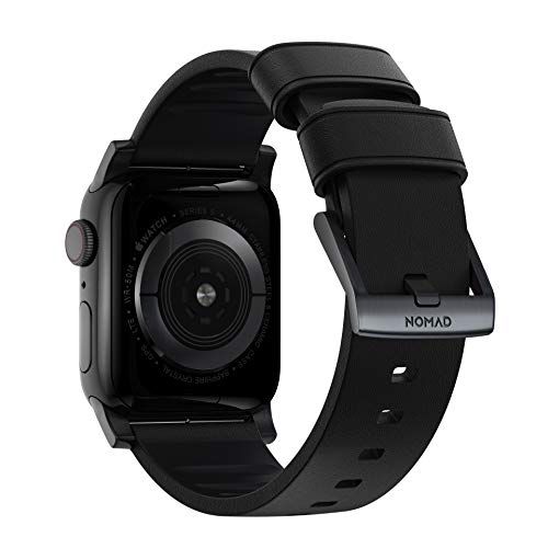 ハードレザープロアクティブバンド Apple Watch用 ブラック/ブラック 45mmwb 0168f34e