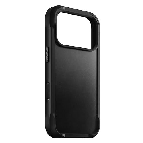 [NOMAD] ノマド iPhone 17 Pro用 Rugged Leather Case（側面TPU＋レザー） ホーウィンレザー 耐衝撃 MagSafe対応 国内正規品 (ブラック)wb b5f17dcf