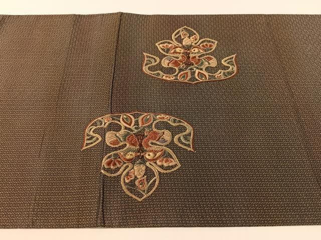 平和屋着物●ひなや工房 くむ・あむ・おる 伊豆蔵明彦 太鼓柄袋帯 総刺繍 双鳥更紗吉祥文 金糸 正絹 逸品 CABG1635vp 平和屋着物●ひなや工房 くむ・あむ・おる 伊豆蔵明彦 太鼓柄袋帯 総刺繍 双鳥更紗吉祥文 金糸 正絹 逸品 CABG1635vp