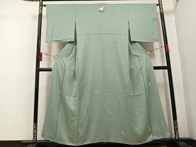 平和屋着物●本加賀友禅作家 柿本市郎 小紋 縫取 草花文 正絹 逸品 未使用 AABI2972ph 平和屋着物●本加賀友禅作家 柿本市郎 小紋 縫取 草花文 正絹 逸品 未使用 AABI2972ph