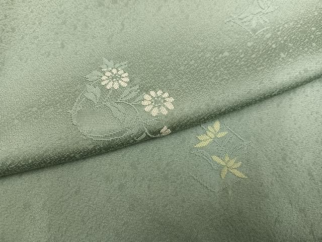 平和屋着物●本加賀友禅作家 柿本市郎 小紋 縫取 草花文 正絹 逸品 未使用 AABI2972ph 平和屋着物●本加賀友禅作家 柿本市郎 小紋 縫取 草花文 正絹 逸品 未使用 AABI2972ph