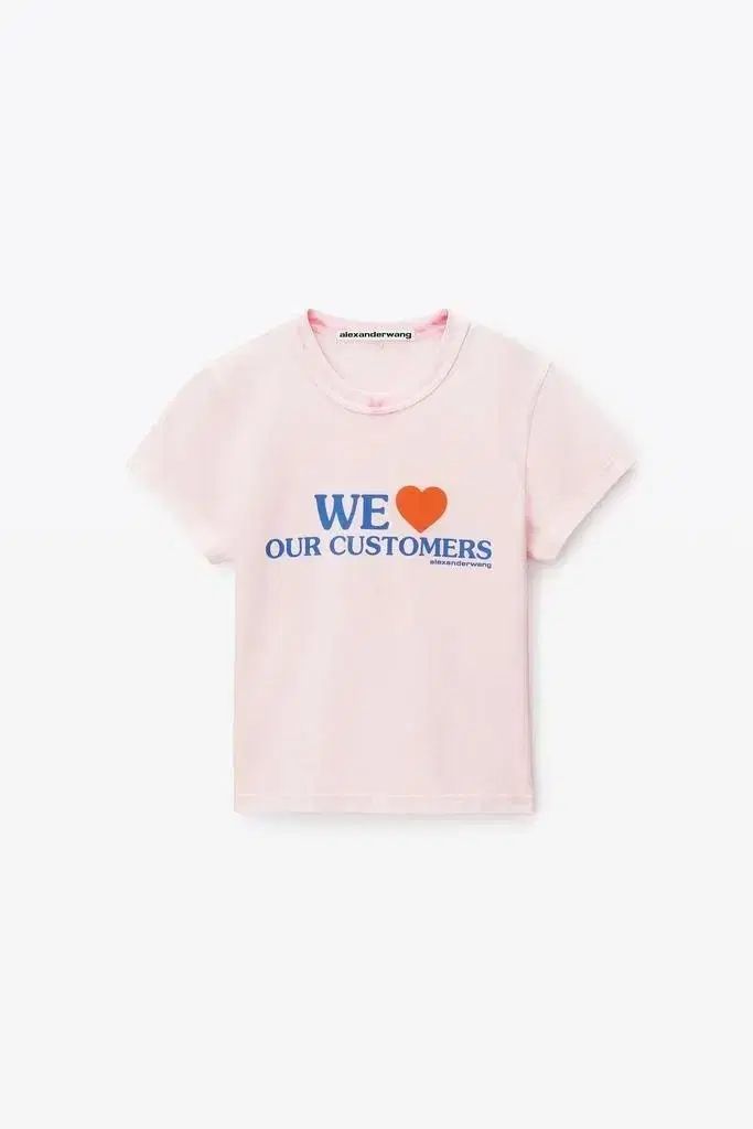 Alexander Wang ネック ペインティング 半袖Tシャツ