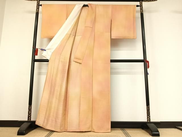 平和屋着物▽上質な小紋 単衣 霞文 暈し染め 正絹 逸品 AABI4568jh 平和屋着物▽上質な小紋 単衣 霞文 暈し染め 正絹 逸品 AABI4568jh