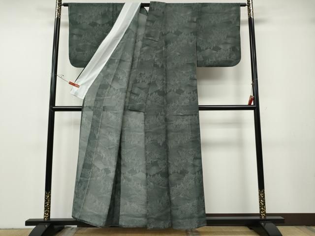 平和屋着物*夏物 小紋 紗 五重塔 樹林文 洗える着物 CABF3574ut 平和屋着物*夏物 小紋 紗 五重塔 樹林文 洗える着物 CABF3574ut