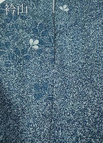 平和屋着物＊夏物　小紋　絽　草花文　さんび謹製　ロング丈　洗える着物　CABF3575ut