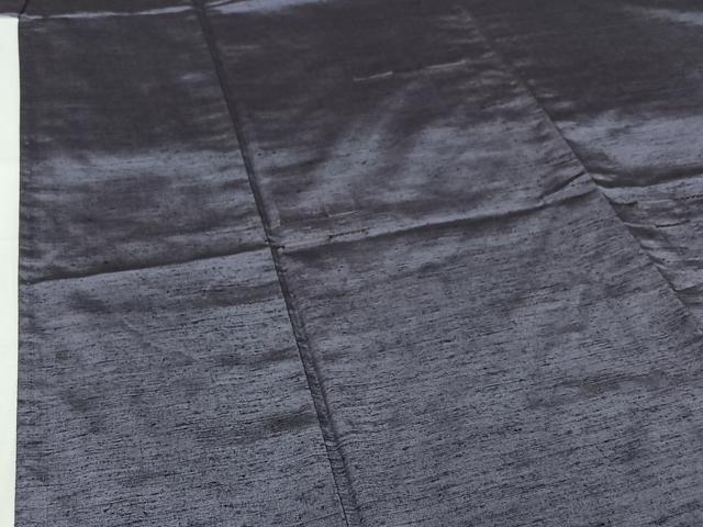 平和屋着物▽上質な紬　単衣　横段文　正絹　逸品　AABI4572jh
