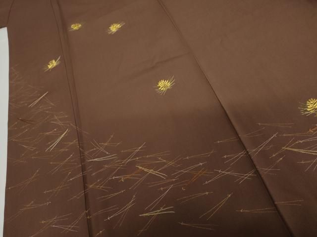 平和屋着物●訪問着 刺繍 敷松葉 金彩 正絹 逸品 AABI2559cs 平和屋着物●訪問着 刺繍 敷松葉 金彩 正絹 逸品 AABI2559cs