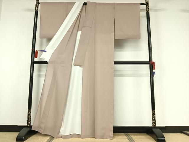 平和屋着物▽上質な紬 単衣 灰桜色 阪急百貨店扱い 正絹 逸品 AABI4577jh 平和屋着物▽上質な紬 単衣 灰桜色 阪急百貨店扱い 正絹 逸品 AABI4577jh