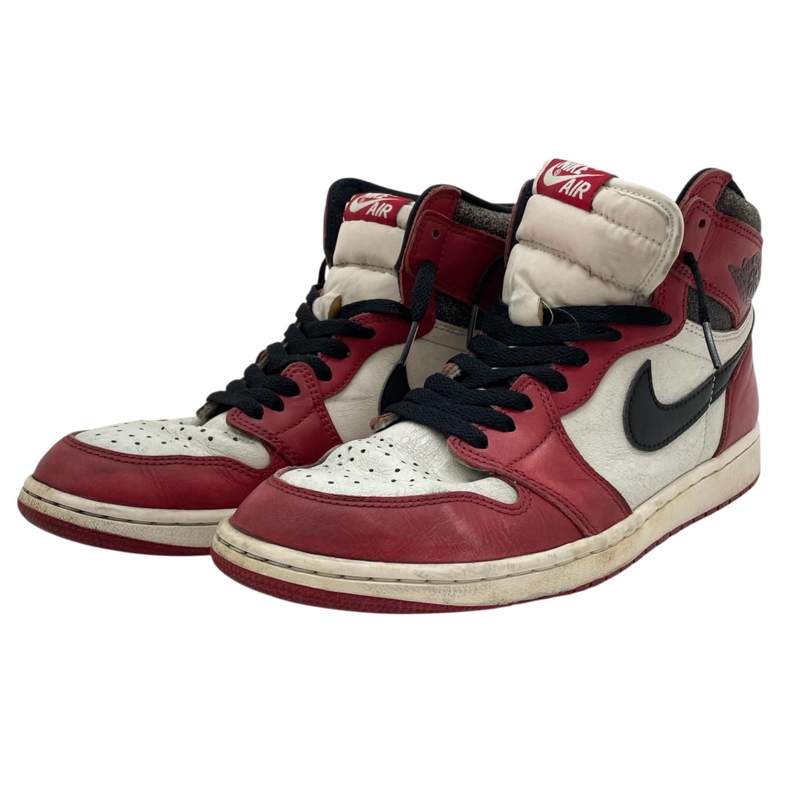 【尾張小牧店】 中古 NIKE | ナイキ スニーカー AIR JORDAN 1 LOST & FOUND DZ5485-612 レッド×ブラック×ホワイト 27.5cm 【126】