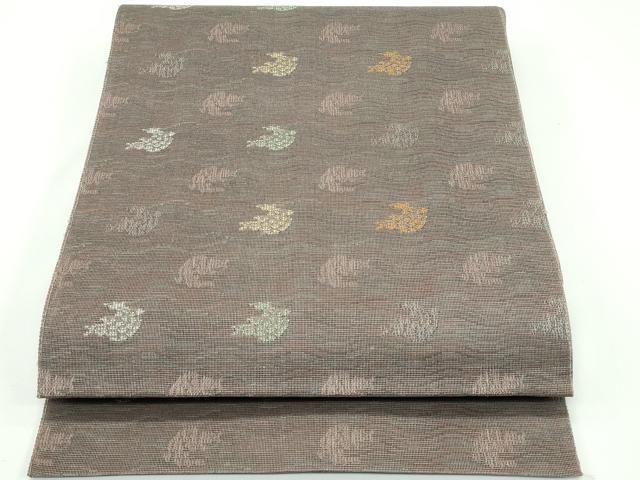 平和屋着物＊夏物　八寸名古屋帯　荒磯　正絹　逸品　CABF4615rv