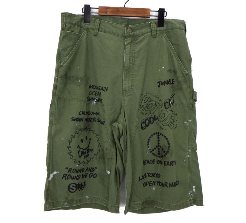 エスダブリュージェーピー SWJP 26SS 【 END OF YEAR BOOK SHORT SW 26SS 17 】 グラフィック デザイン ショート パンツ ショーツ 49775