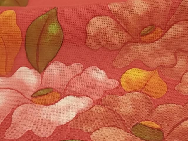 平和屋着物*夏物 訪問着 絽 手描き 草花文 正絹 逸品 AABI0710jd 平和屋着物*夏物 訪問着 絽 手描き 草花文 正絹 逸品 AABI0710jd