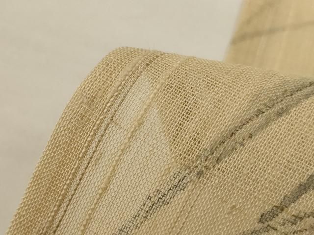 平和屋着物*夏物 訪問着 生紬 手描き 草花文 正絹 逸品 AABI0711jd 平和屋着物*夏物 訪問着 生紬 手描き 草花文 正絹 逸品 AABI0711jd