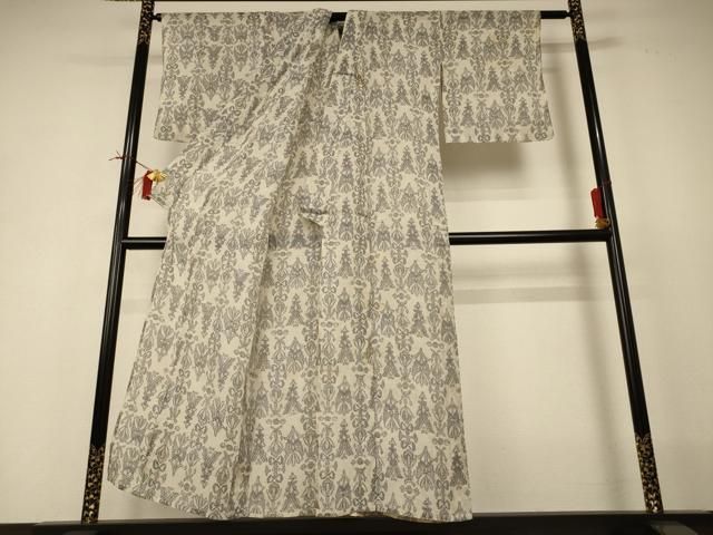 平和屋着物*夏物 小千谷ちぢみ 幾何学文様 麻 逸品 AABI0712jd 平和屋着物*夏物 小千谷ちぢみ 幾何学文様 麻 逸品 AABI0712jd