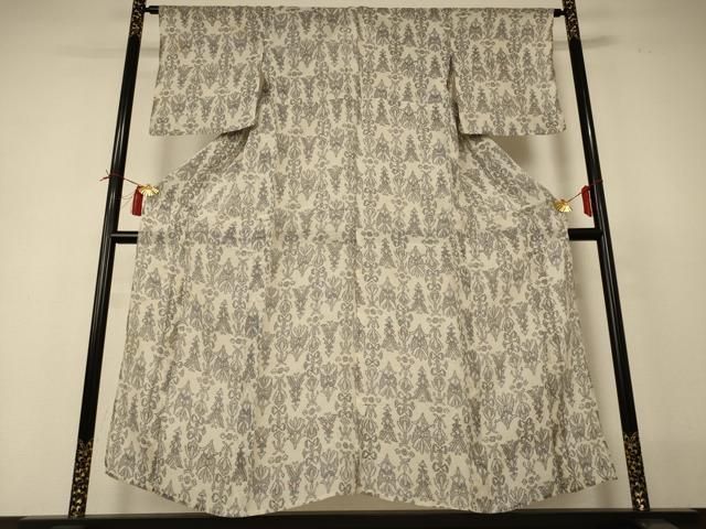 平和屋着物*夏物 小千谷ちぢみ 幾何学文様 麻 逸品 AABI0712jd 平和屋着物*夏物 小千谷ちぢみ 幾何学文様 麻 逸品 AABI0712jd