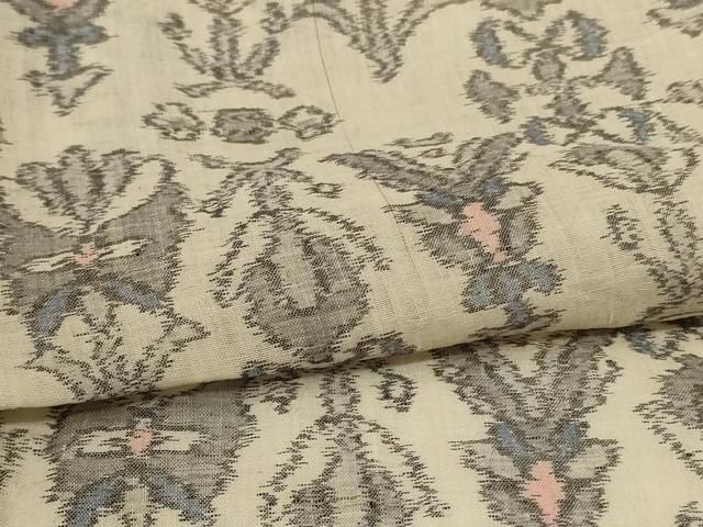 平和屋着物*夏物 小千谷ちぢみ 幾何学文様 麻 逸品 AABI0712jd 平和屋着物*夏物 小千谷ちぢみ 幾何学文様 麻 逸品 AABI0712jd