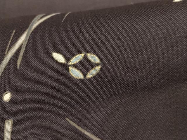 平和屋着物＊夏物　訪問着　紗　幾何学文様　金彩　正絹　逸品　AABI0719jd