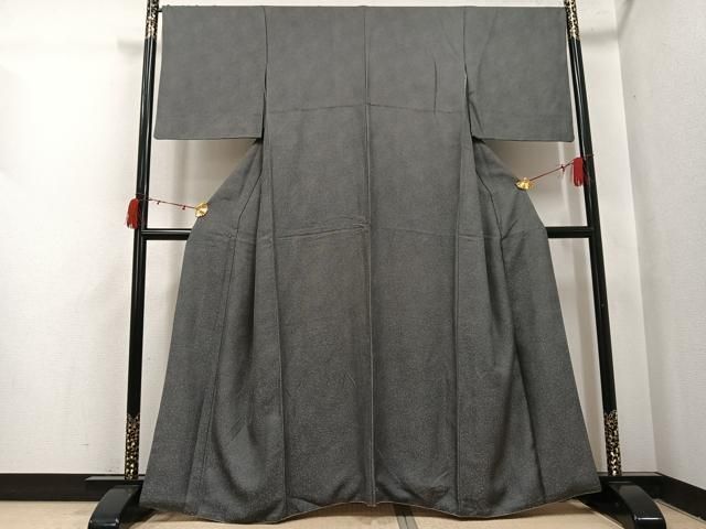 平和屋着物●江戸小紋 鮫小紋柄 黒地 正絹 逸品 AABI3096ph 平和屋着物●江戸小紋 鮫小紋柄 黒地 正絹 逸品 AABI3096ph