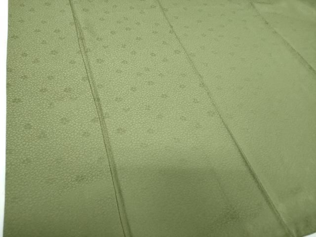 平和屋着物●世界的ファッションデザイナー 山本寛斎監修 kansaiブランド 色無地 舞桜地紋 老竹色 証紙付き 正絹 逸品 DABE5380ps 平和屋着物●世界的ファッションデザイナー 山本寛斎監修 kansaiブランド 色無地 舞桜地紋 老竹色 証紙付き 正絹 逸品 DABE5380ps