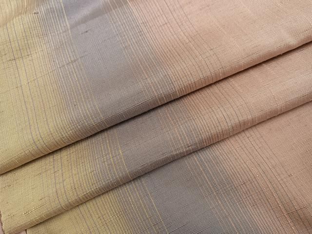 平和屋着物●上質な紬　間道　正絹　逸品　AABI3098ph