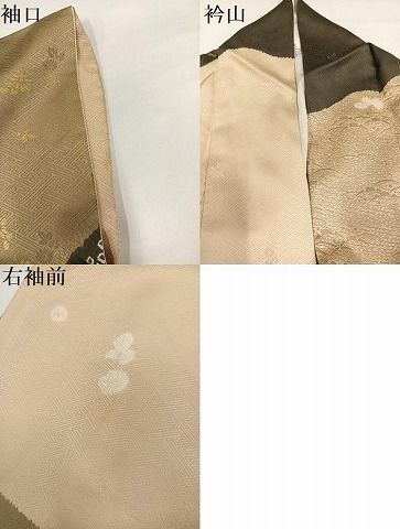 平和屋着物●訪問着 絞り 刺繍 枝花文 金彩 正絹 逸品 AABI3099ph 平和屋着物●訪問着 絞り 刺繍 枝花文 金彩 正絹 逸品 AABI3099ph