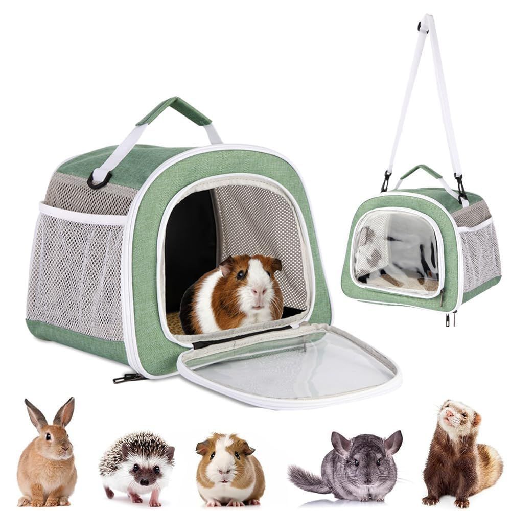 【特価セール】IYOIYA うさぎ キャリー バッグ 小動物 通院 移動 持ち運び ショルダー キャリーバッグ モルモット デグー チンチラ お出かけ 携帯 ケージ ハリネズミ フェレット ペット