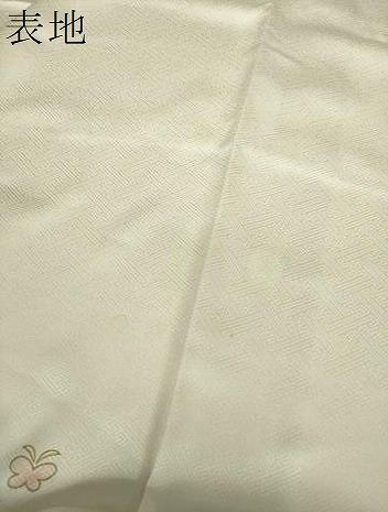 平和屋着物●訪問着　駒刺繍　舞蝶花鳥文　金彩　正絹　逸品　DABE5389ps