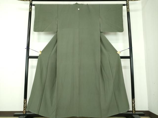 平和屋着物●上質な色無地 黒緑色 正絹 逸品 未使用 DABE5399ps 平和屋着物●上質な色無地 黒緑色 正絹 逸品 未使用 DABE5399ps