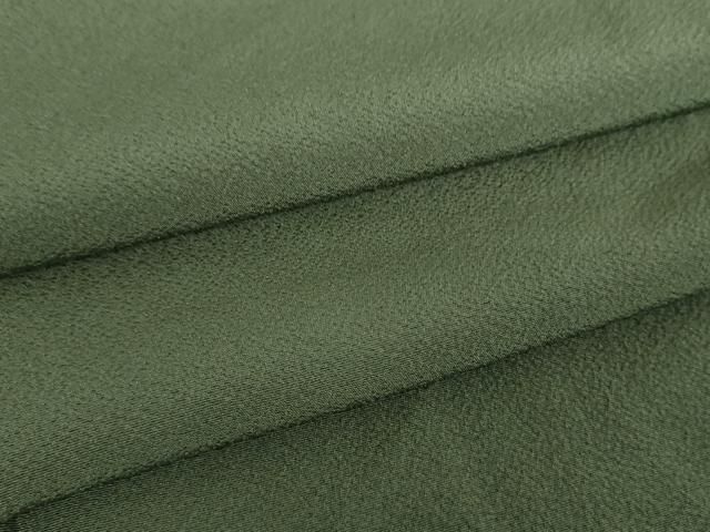 平和屋着物●上質な色無地　黒緑色　正絹　逸品　未使用　DABE5399ps