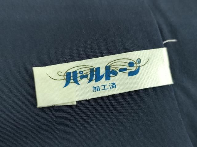 平和屋着物●本塩沢　訪問着　麻の葉草葉文　正絹　逸品　DABE5400ps