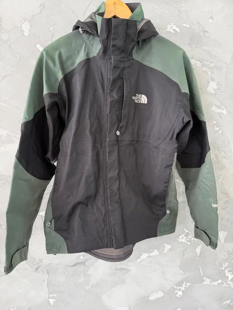 ザノースフェイス GORE-TEX ウィンドブレーカー ジャケット グリーン/ブラック S