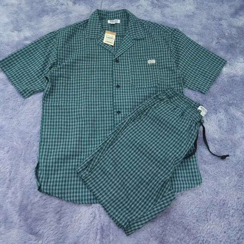 L 新品 WHO.A.U フーアーユー 半袖 シャツ ハーフパンツ | 0430A45
