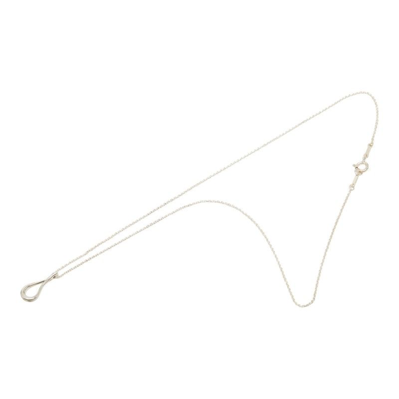 ティファニー エルサ ペレッティ オープンティアドロップ チェーン ペンダント ネックレス SV925 シルバー レディース TIFFANY&Co.【1-0261159】