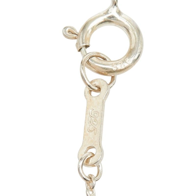 ティファニー エルサ ペレッティ オープンティアドロップ チェーン ペンダント ネックレス SV925 シルバー レディース TIFFANY&Co.【1-0261159】