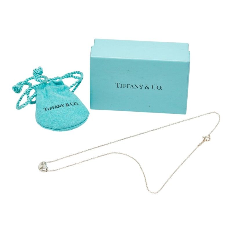 ティファニー エルサ ペレッティ ビーンモチーフ チェーン ペンダント ネックレス SV925 シルバー レディース TIFFANY&Co.【1-0261162】