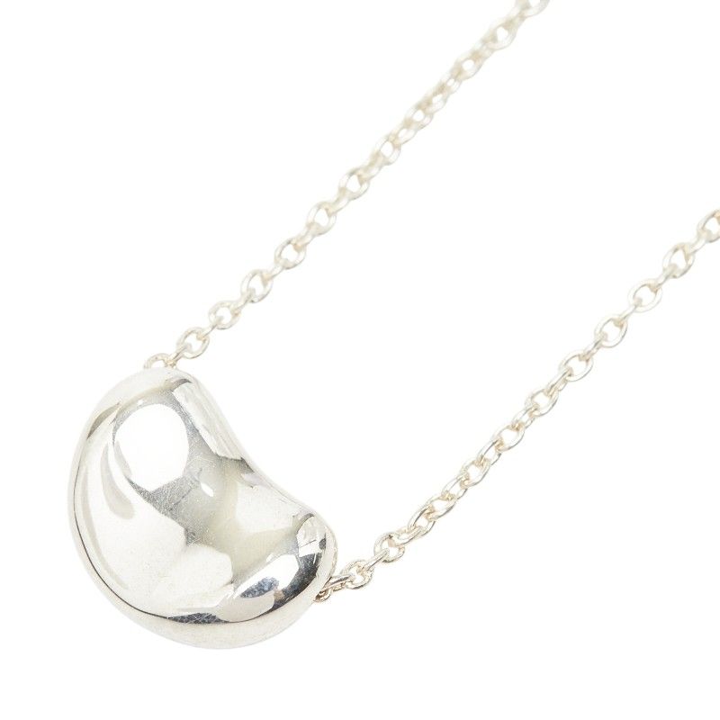 ティファニー エルサ ペレッティ ビーンモチーフ チェーン ペンダント ネックレス SV925 シルバー レディース TIFFANY&Co.【1-0261162】