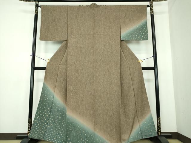 平和屋着物●訪問着　舞花文　暈し染め　金彩　正絹　逸品　DABE5426ps